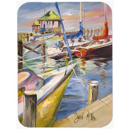 CAROLINES TREASURES Boat Docks Sailboats Mouse Pad- Hot Pad and Trivet JMK1151MP